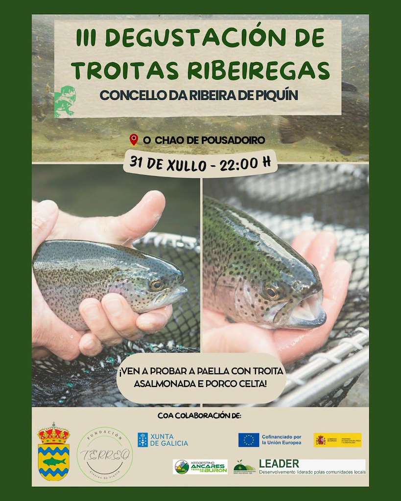 III Degustación de Troitas Ribeiregas (2026) en A Ribeira de Piquín