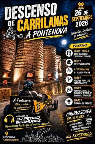 Fechas, información, programa, cartel, imágenes, mapa y ubicación de Descenso de Carrilanas (2026) en A Pontenova