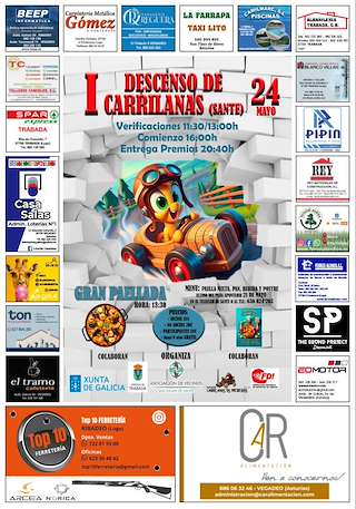 Fechas, información, programa, cartel, imágenes, mapa y ubicación de I Descenso de Carrilanas de Sante  en  Trabada