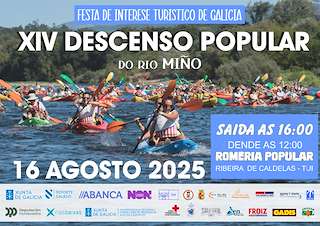 Fechas, información, programa, cartel, imágenes, mapa y ubicación de XIV Descenso Popular do Río Miño  en  Tui