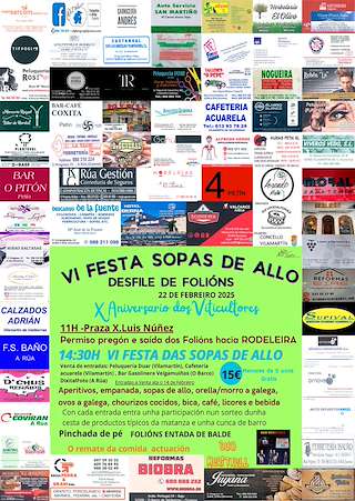 Desfile de Foliones - VII Fiesta de las Sopas de Ajo en Vilamartín de Valdeorras