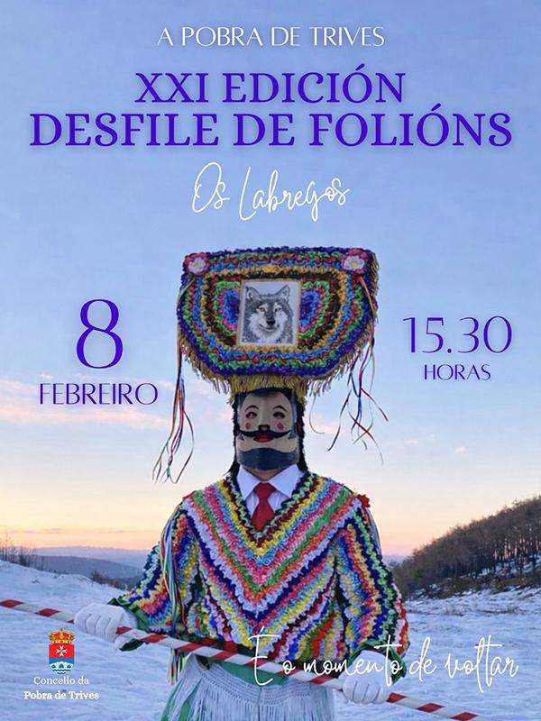XXI Desfile de Folións Os Labregos (2026) en A Pobra de Trives