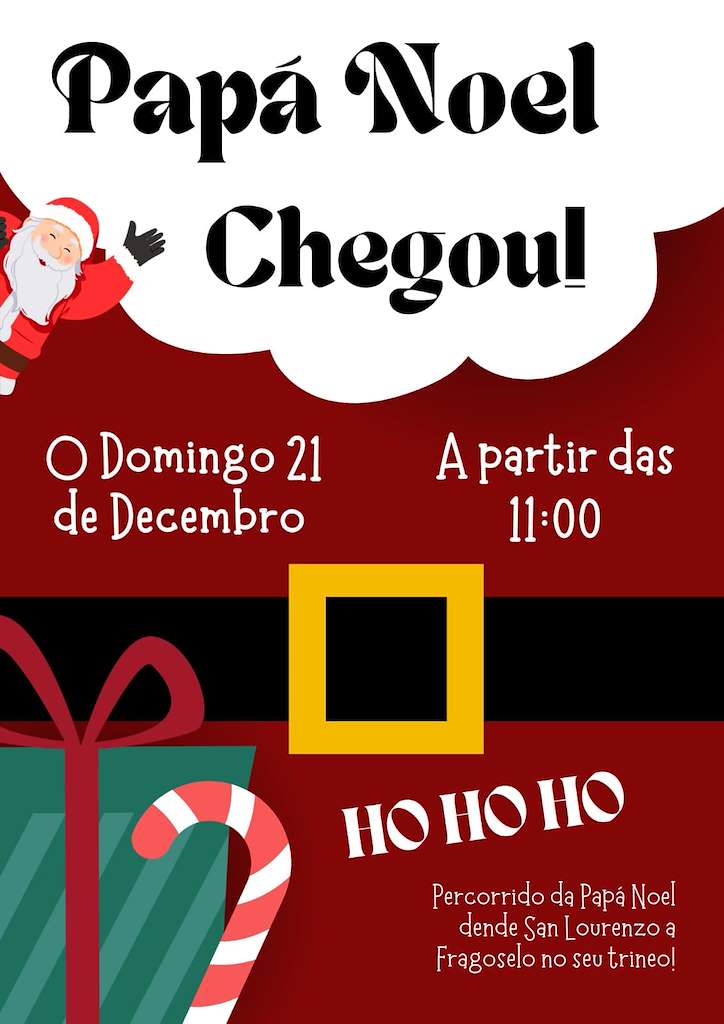 Desfile de Papa Noel por Coruxo en Vigo