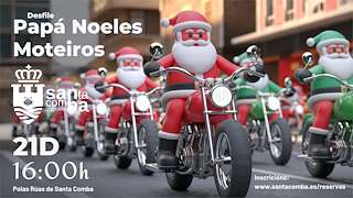 Fechas, información, programa, cartel, imágenes, mapa y ubicación de Desfile Motero de Papá Noel   en  Santa Comba