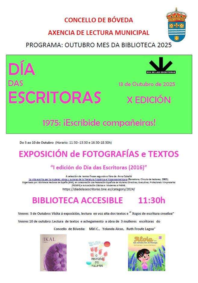 Día da Biblioteca en Bóveda