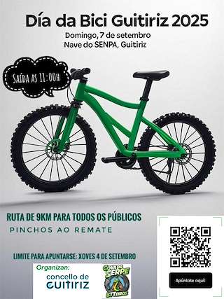 Fechas, información, programa, cartel, imágenes, mapa y ubicación de Día da Bici  en  Guitiriz
