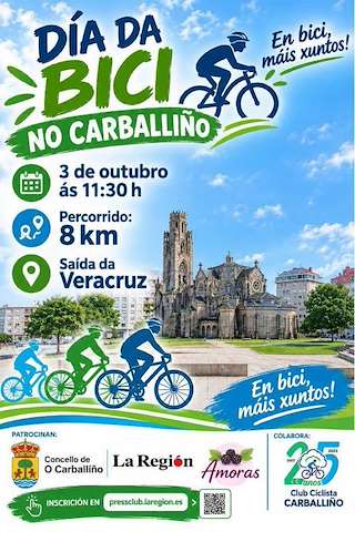 Fechas, información, programa, cartel, imágenes, mapa y ubicación de XXI Día da Bici (2026)  en  O Carballiño