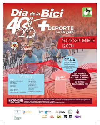Fechas, información, programa, cartel, imágenes, mapa y ubicación de XL Día da Bici (2026) en Ourense