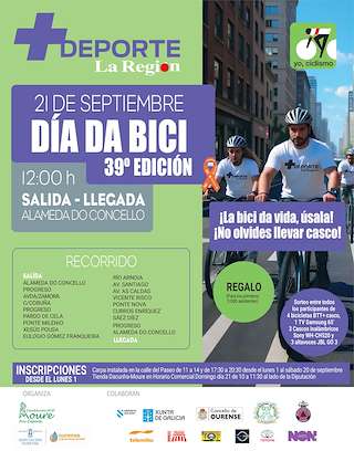Fechas, información, programa, cartel, imágenes, mapa y ubicación de XXXIX Día da Bici  en  Ourense