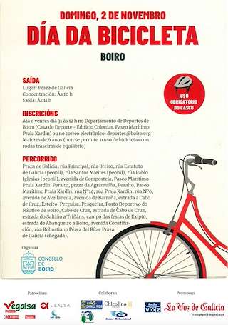 Fechas, información, programa, cartel, imágenes, mapa y ubicación de Día da Bicicleta (2025)  en  Boiro