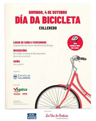 Fechas, información, programa, cartel, imágenes, mapa y ubicación de Día da Bicicleta (2026)  en  Culleredo