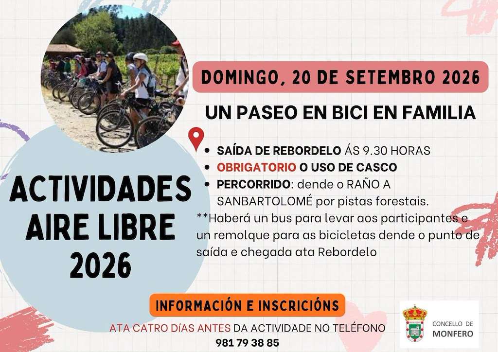 Día da Bicicleta (2026) en Monfero