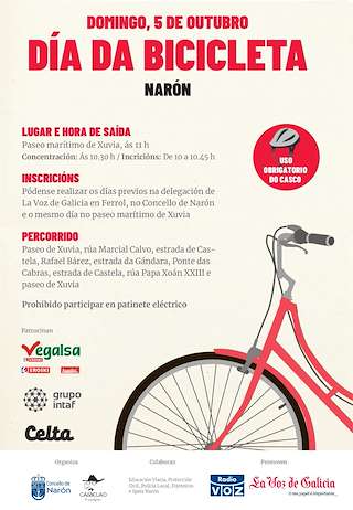 Fechas, información, programa, cartel, imágenes, mapa y ubicación de Día da Bicicleta (2025)  en  Narón