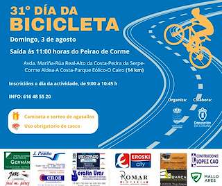 Fechas, información, programa, cartel, imágenes, mapa y ubicación de XXXI Día da Bicicleta  en  Ponteceso
