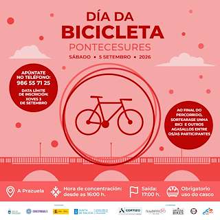 Fechas, información, programa, cartel, imágenes, mapa y ubicación de Día da Bicicleta (2026) en Pontecesures