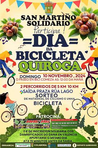 Fechas, información, programa, cartel, imágenes, mapa y ubicación de V Día da Bicicleta   en  Quiroga