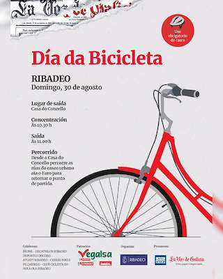 Fechas, información, programa, cartel, imágenes, mapa y ubicación de Día da Bicicleta (2026)  en  Ribadeo
