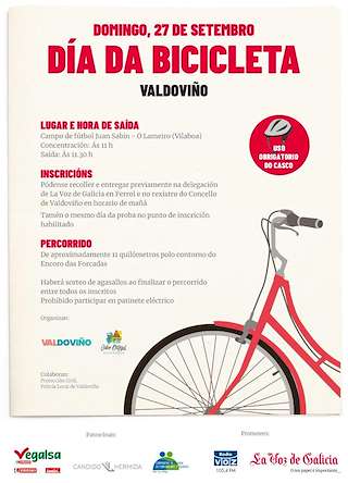 Fechas, información, programa, cartel, imágenes, mapa y ubicación de Día da Bicicleta (2026) en Valdoviño