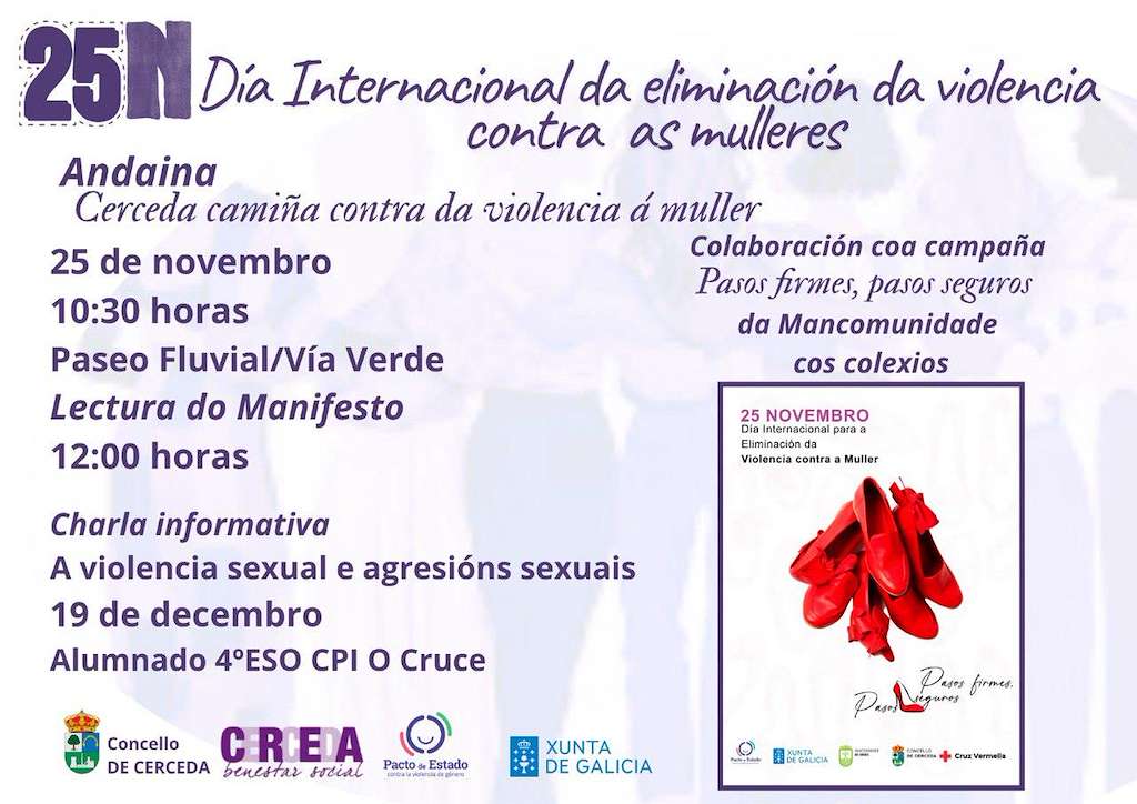 Día da Eliminación da Violencia contra as Mulleres (2025) en Cerceda