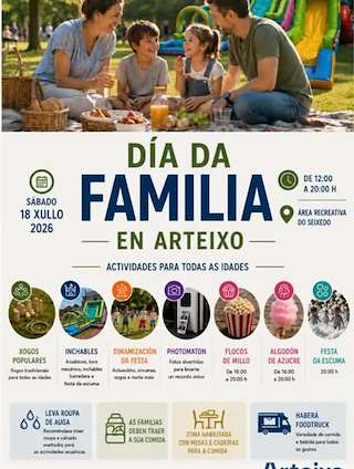 Fechas, información, programa, cartel, imágenes, mapa y ubicación de Día da Familia  (2026)  en  Arteixo