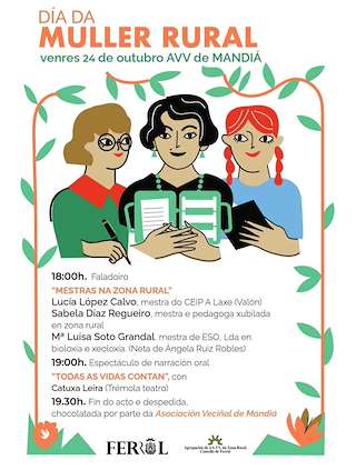 Fechas, información, programa, cartel, imágenes, mapa y ubicación de Día da Muller Rural (2025)  en  Ferrol