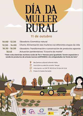 Fechas, información, programa, cartel, imágenes, mapa y ubicación de Día da Muller Rural (2025)  en  Teo
