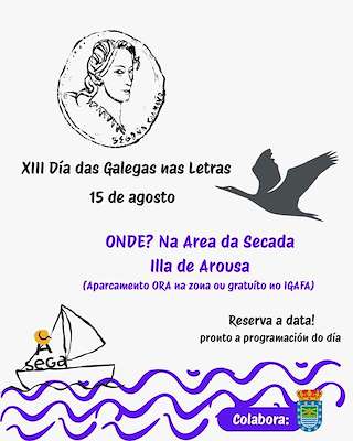 Fechas, información, programa, cartel, imágenes, mapa y ubicación de XIII Día das Galegas nas Letras (2026) en A Illa de Arousa
