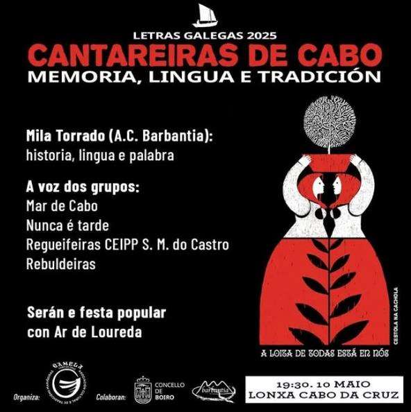 Día das Letras Galegas - Cantareiras de Cabo: Memoria, lingua e tradición (2025) en Boiro