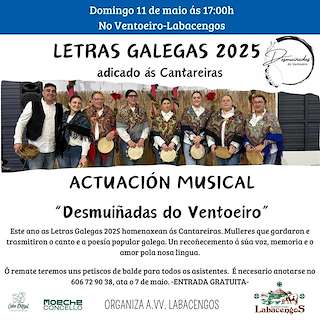 Fechas, información, programa, cartel, imágenes, mapa y ubicación de Día das Letras Galegas de Labacengos  en  Moeche