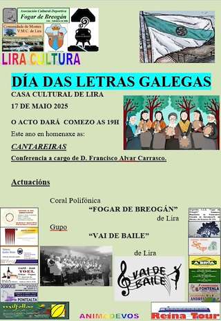 Fechas, información, programa, cartel, imágenes, mapa y ubicación de Día das Letras Galegas de Lira  en  Salvaterra do Miño