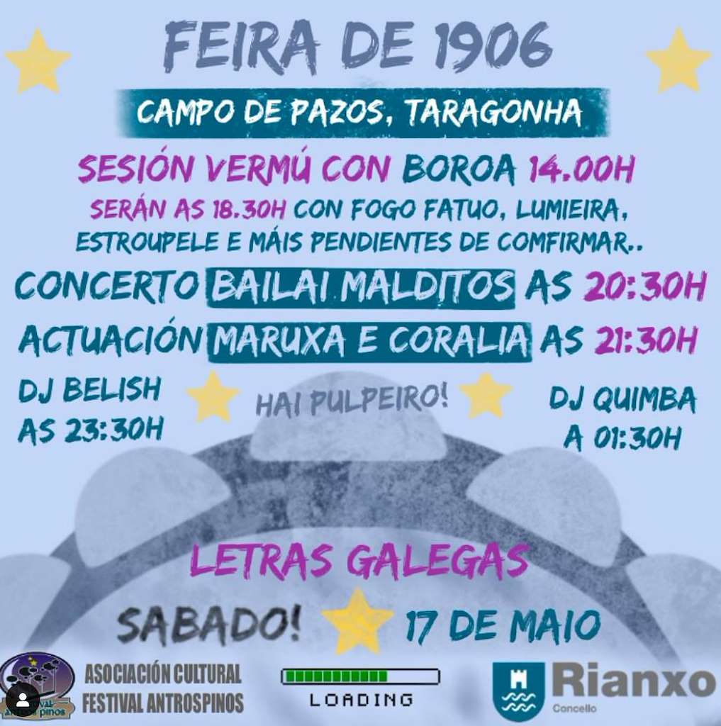 Día das Letras Galegas - Festa de 1906 en Rianxo