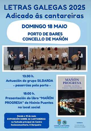 Fechas, información, programa, cartel, imágenes, mapa y ubicación de Día das Letras Galegas   en  Mañón
