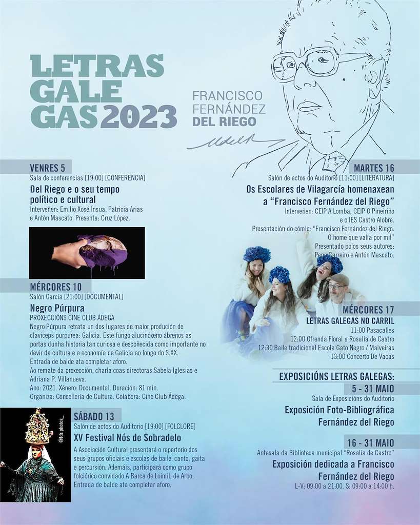 Día das Letras Galegas (2022) en Vilagarcía de Arousa