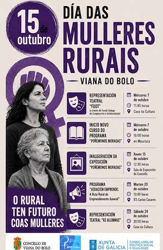 Fechas, información, programa, cartel, imágenes, mapa y ubicación de Día das Mulleres Rurais  (2026)  en  Viana do Bolo