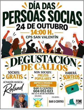 Fechas, información, programa, cartel, imágenes, mapa y ubicación de Día das Persoas Socias (2026)  en  Fene