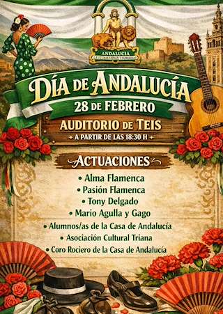 Fechas, información, programa, cartel, imágenes, mapa y ubicación de Día de Andalucía  (2026)  en  Vigo