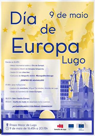 Fechas, información, programa, cartel, imágenes, mapa y ubicación de Día de Europa  en  Lugo
