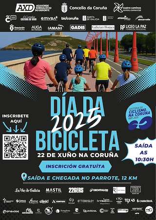 Fechas, información, programa, cartel, imágenes, mapa y ubicación de Día de la Bicicleta  en  A Coruña