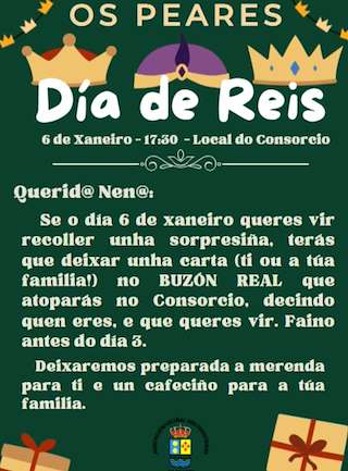 Fechas, información, programa, cartel, imágenes, mapa y ubicación de Día de Reis en Os Peares  (2026) en A Peroxa