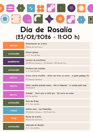 Fechas, información, programa, cartel, imágenes, mapa y ubicación de Día de Rosalía (2026)  en  Cangas