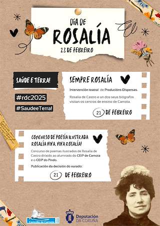 Fechas, información, programa, cartel, imágenes, mapa y ubicación de Día de Rosalía  en  Carnota