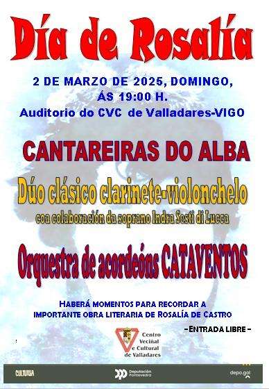 Día de Rosalía de Valladares en Vigo