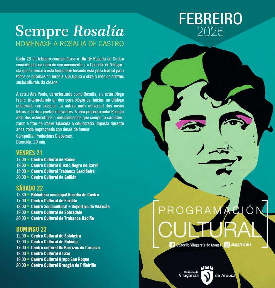 Día de Rosalía en Vilagarcía de Arousa