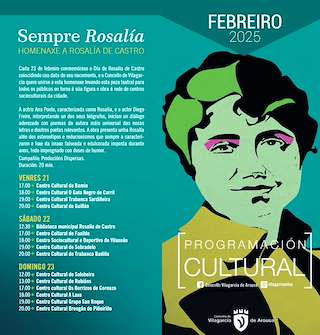 Fechas, información, programa, cartel, imágenes, mapa y ubicación de Día de Rosalía  en  Vilagarcía de Arousa