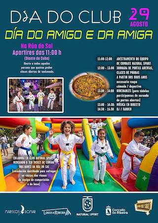 Fechas, información, programa, cartel, imágenes, mapa y ubicación de Día do Club - Día do Amigo e da Amiga (2026)  en  Ribeira