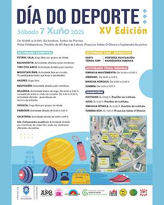 Fechas, información, programa, cartel, imágenes, mapa y ubicación de XV Día do Deporte  en  Laracha