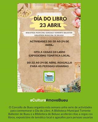 Fechas, información, programa, cartel, imágenes, mapa y ubicación de Día do Libro (2026)  en  Bueu