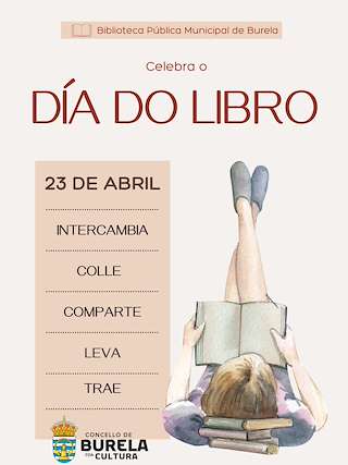 Fechas, información, programa, cartel, imágenes, mapa y ubicación de Día do Libro (2026)  en  Burela