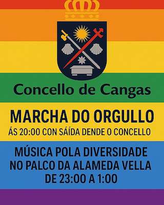 Fechas, información, programa, cartel, imágenes, mapa y ubicación de Día do Orgullo  en  Cangas
