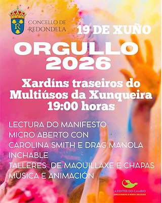 Fechas, información, programa, cartel, imágenes, mapa y ubicación de Día do Orgullo (2026)  en  Redondela